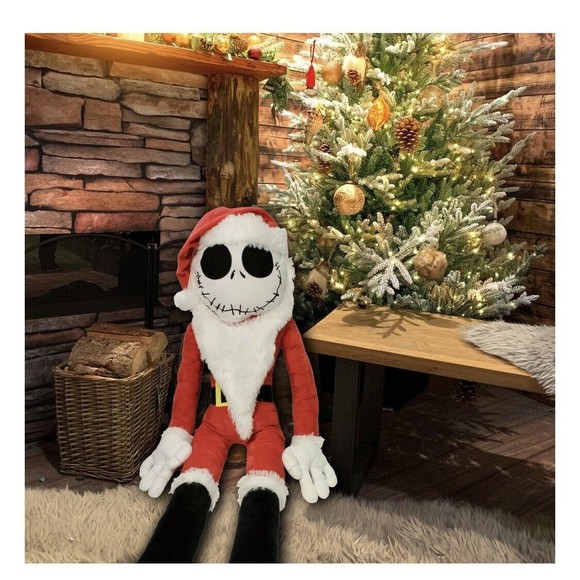 The Nightmare Before Christmas Jack Skellington Sandy Clause 48" Jumbo Plush 4ft - Picture 1 of 5
